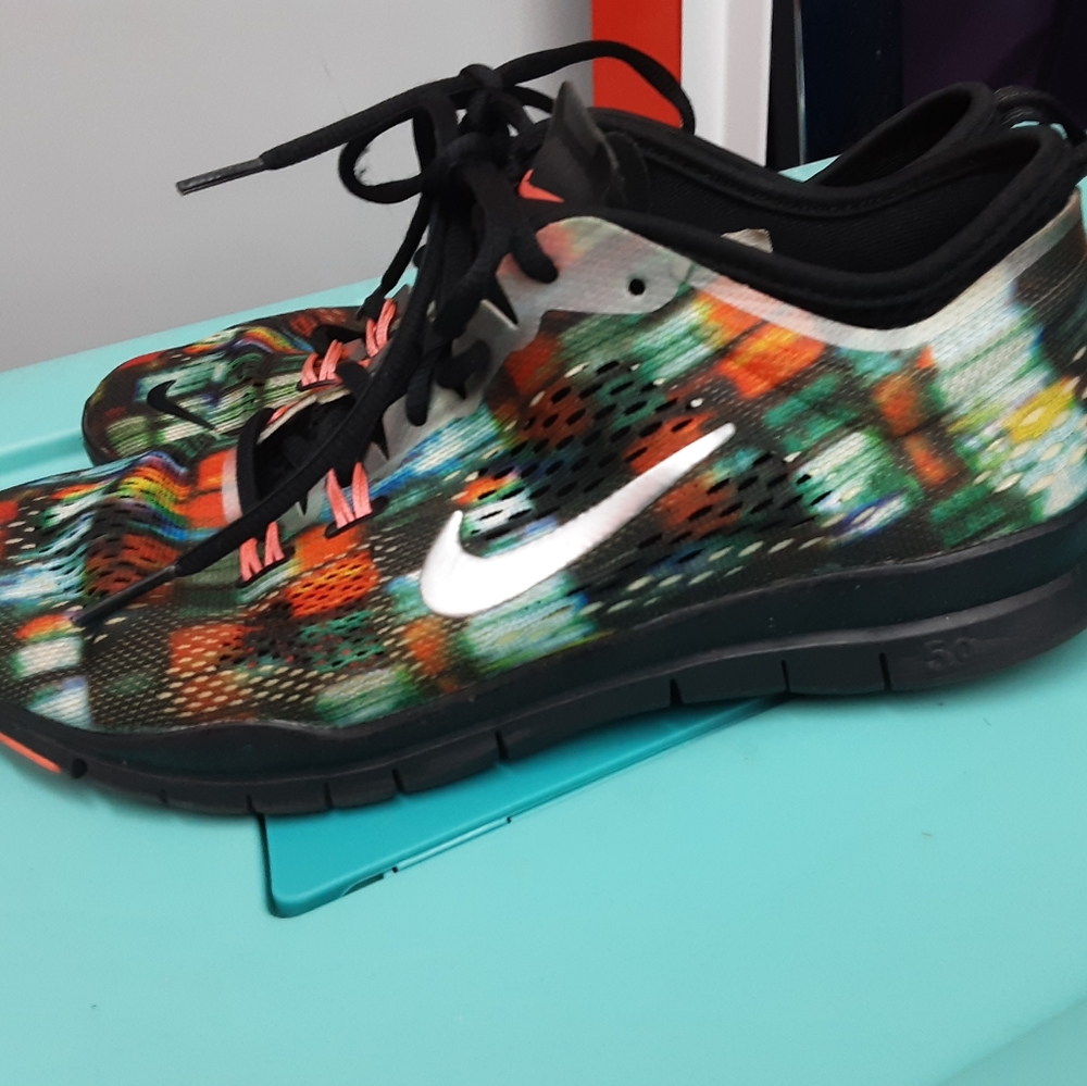 Nike Free Flyknit 5.0 Women's Multi Colored Sneakers Size 7 - Picture 16 of 16